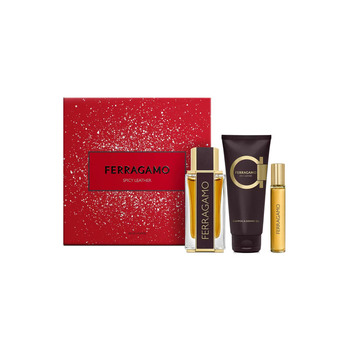 Salvatore Ferragamo Spicy Leather Parfum Pour Homme Gift Set
